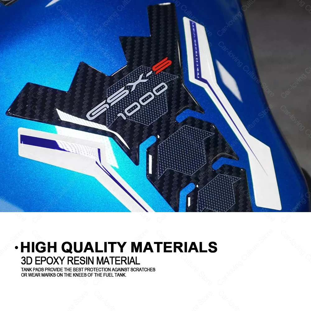 For GSX-S 1000 2024 Motorcycle Accessories Waterproof Protective Tank Pad Sticker 3D Epoxy Resin Protective Sticker