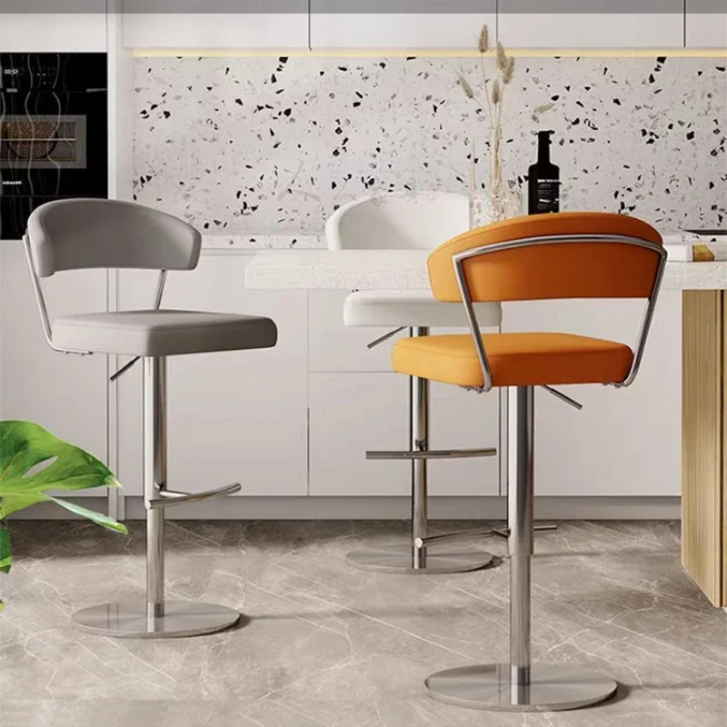 

Nordic Bar Chair Designer's Modern Simple Luxury Lift Rotating Bar Chair Stool Home Island Restaurant Furniture Poltrona 홈바의자