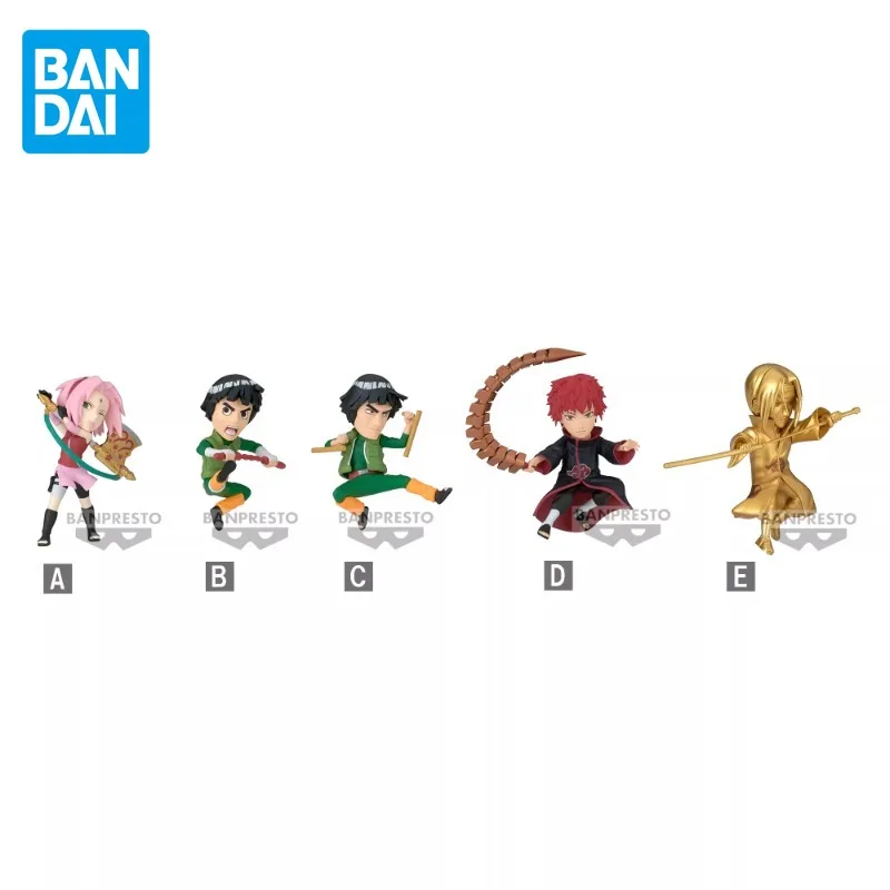 

Фигурки героев аниме Bandai WCF NARUTOP99 Haruno Sakura Rock Lee Might Guy, коллекционные подарки для мальчиков и девочек