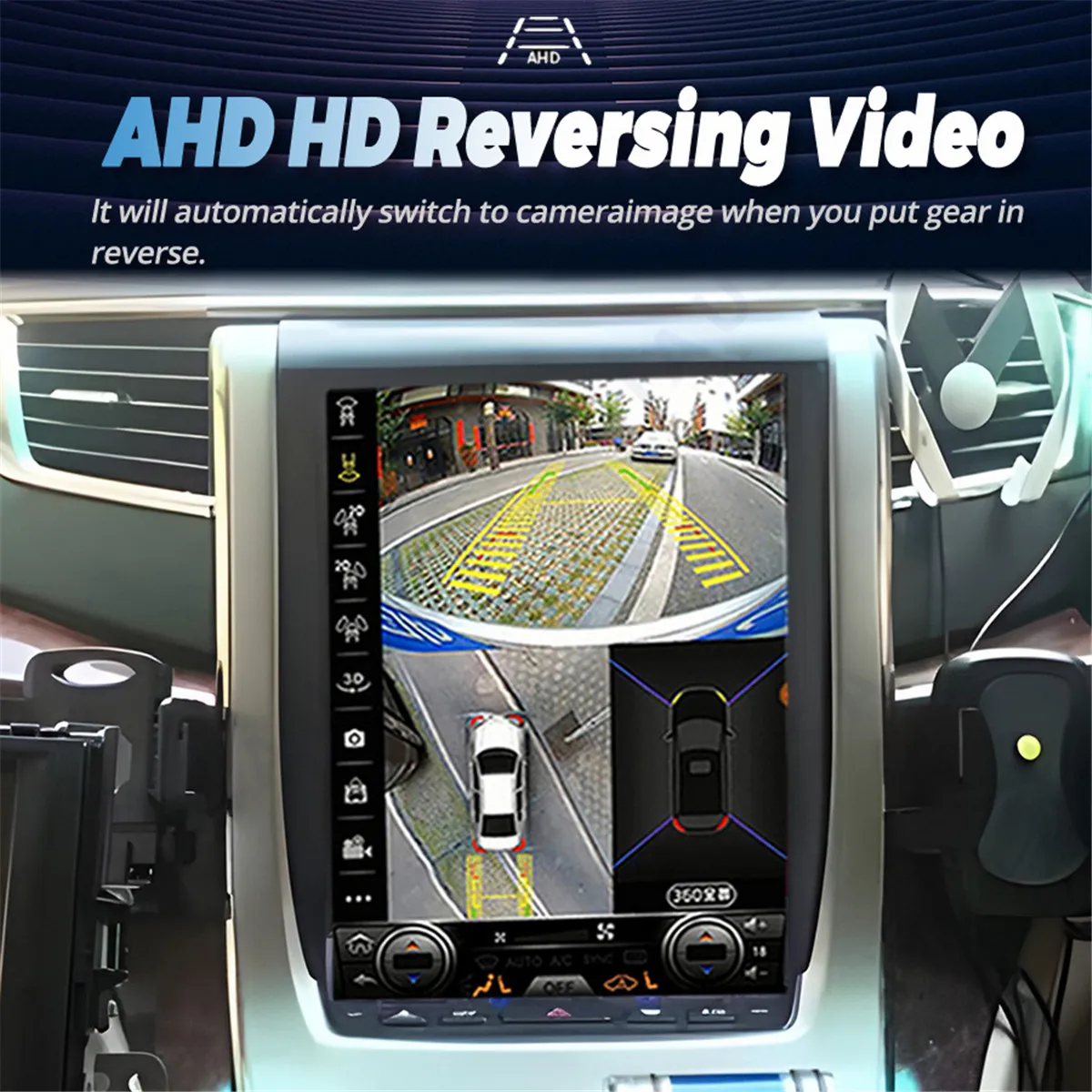 Car Radio For Toyota Alphard Vellfire 20 Series 2008-2014 GPS Carplay Android 12 Multimedia Video Player 12.1