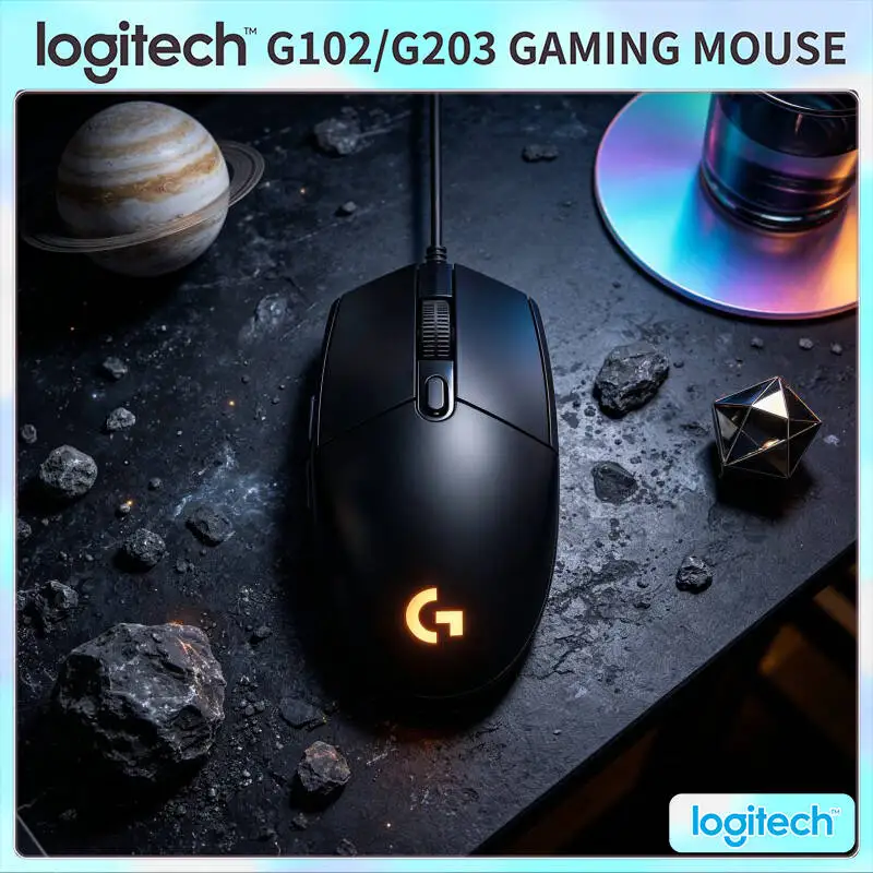 Logitech G102 Gaming Mouse, 8x Faster Than Ordinary Mice, RGB Sync, 20M Click Durability, Ergonomic Grip for Esports & Office