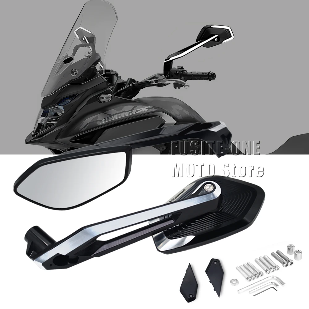 ل CB 200 X CB 200X CB200X CB400X CB 400X CB500X CB 500X 2019-2023 مغامرة دراجة نارية الملحقات الجانب مرآة الرؤية الخلفية #6