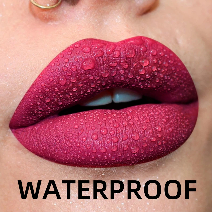19 kleuren Matte Fluwelen Lipgloss Waterdichte Vloeibare Lipstick Naakt Zwarte Lippen tint Make-Up Lip Glazuur Cosmetica Rode Lip Stain Schoonheid
