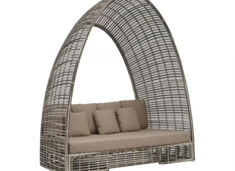 & Modern Aluminum Frame Outdoor Sun Lounger for Patio and Garden