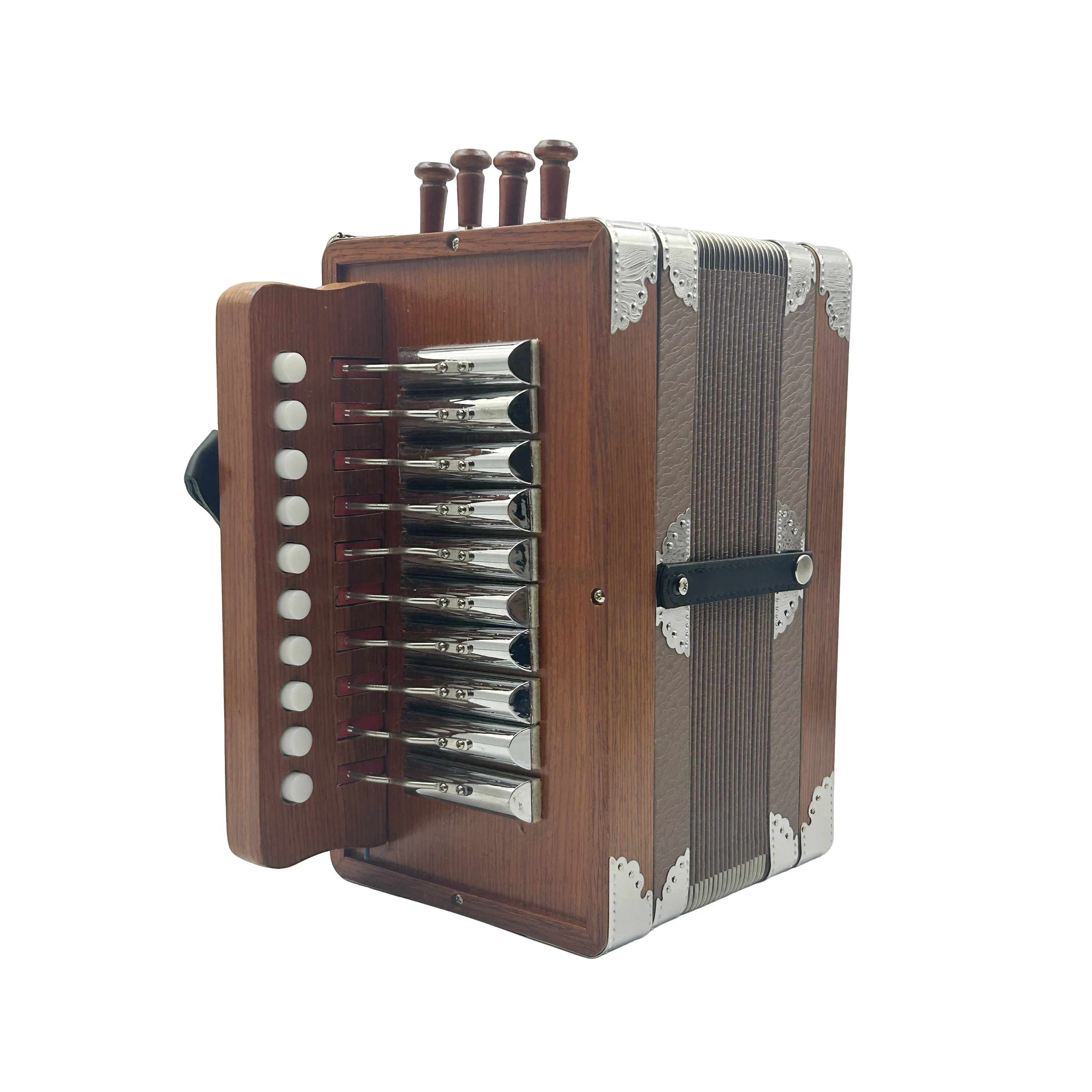 

High Quality Professional 10-Button Accordion JB1002 2-Bass Student Button Instrument Diatonic Wood Acordeon Cheap
