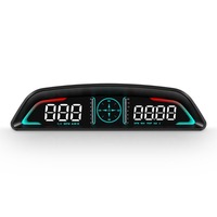 AD Car B3 OBD HUD G3 GPS HUD Head Up Display Digital Speedometer Overspeed Alarm Clock RPM Voltage Water Temperature Gauge