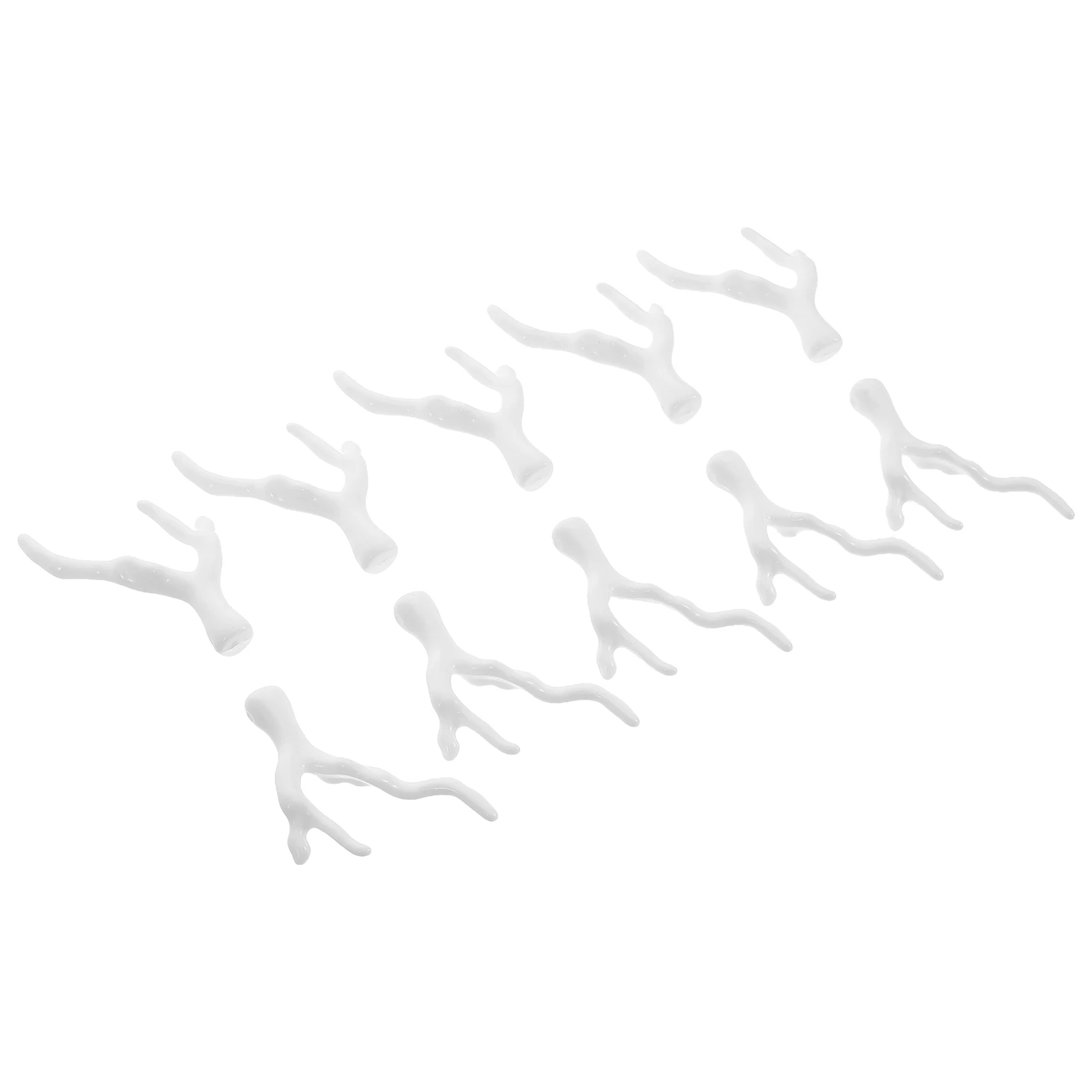 

10pcs Acrylic Coral Dragon Horn Headdress Lightweight Unique Accessories Hairpins Dried Stems Twigs Artificial Branches