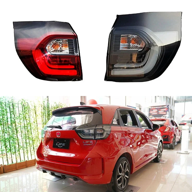 

For Honda Fit / LIFE 2020 2021 2022 Car Accessories LED Outside Tail Light Assembly Brake lights parking lights Rear lamp