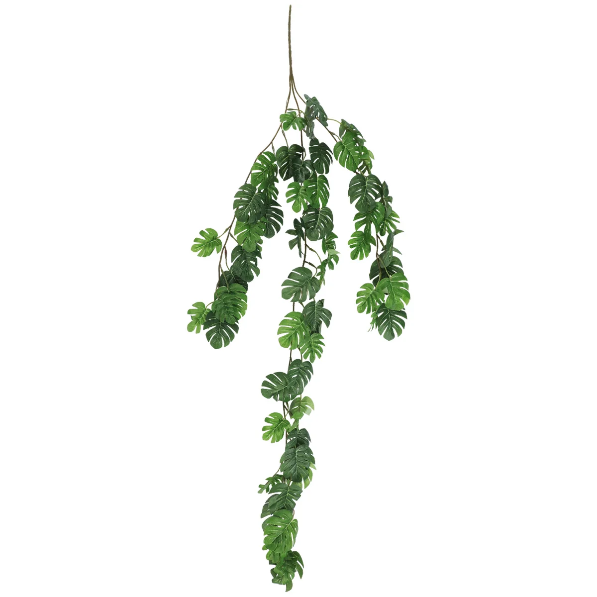 

Artificial Vine Simulation Small Monstera Leaves Fake Vine Leaf Garland Hanging Decoration Home Wedding Party Decor