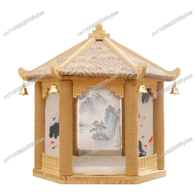 Cat Climbing Frame Nest Integrated Hemp Rope Column Scratch-proof Four Seasons
