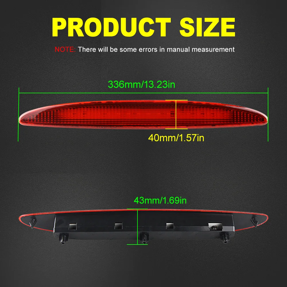 Third LED Rear High Level Brake Stop Light For MINI Cooper R50 R53 2001-2006 MU Car Rear High Level Brake Stop Light 63256935789