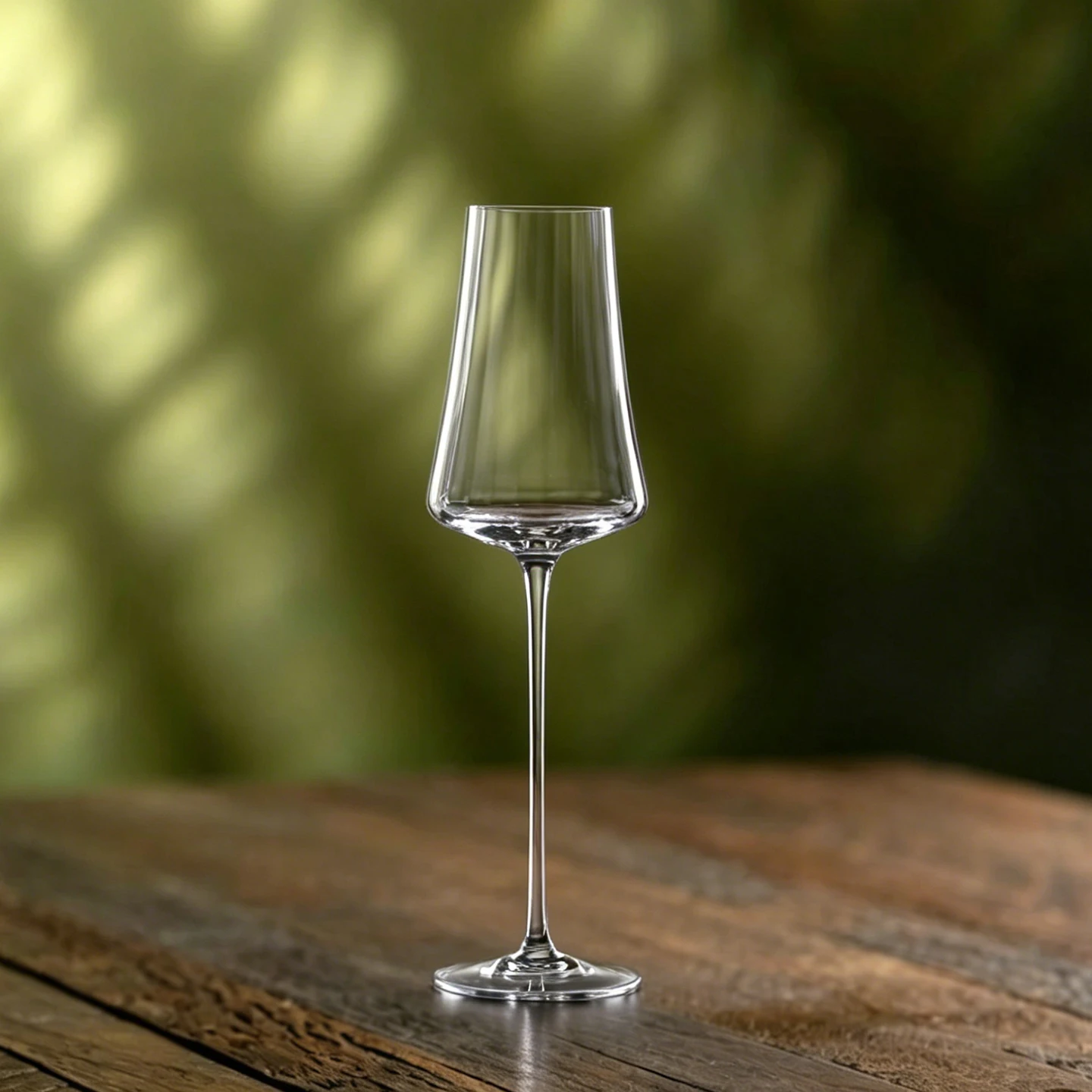 CRISON PREMIUM High-End Ribbed Crystal Glass Tulip Shaped Champagne Glass, High Footed Glass, Cocktail Glass