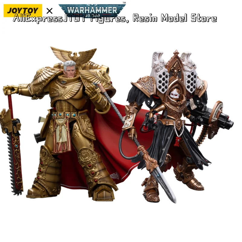 [IN-STOCK] JOYTOY Warhammer 40k 1/18 Action Figure Imperial Fists Rogal Dorn Anime Model Toy Anime Free Shipping