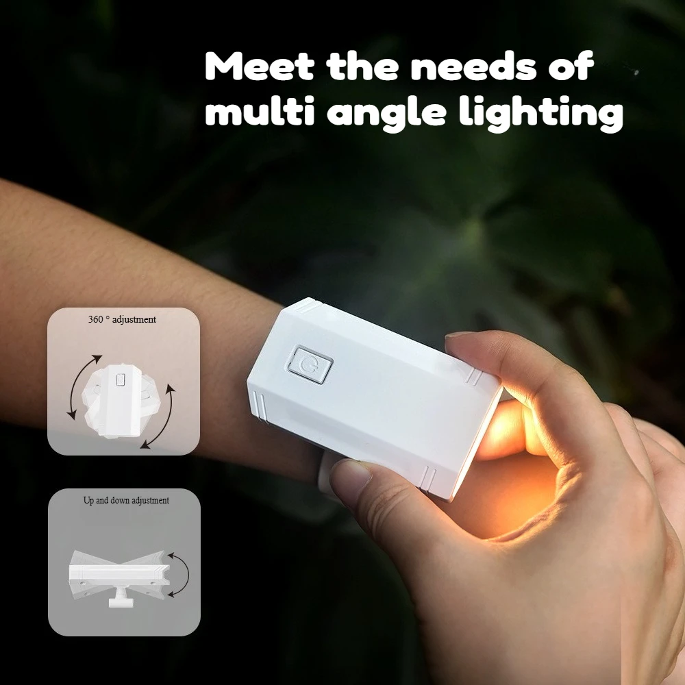 New Outdoor Travel Creative Portable Lighting Night Light USB Charging Mini Emergency LED Light with 360 ° Adjustment