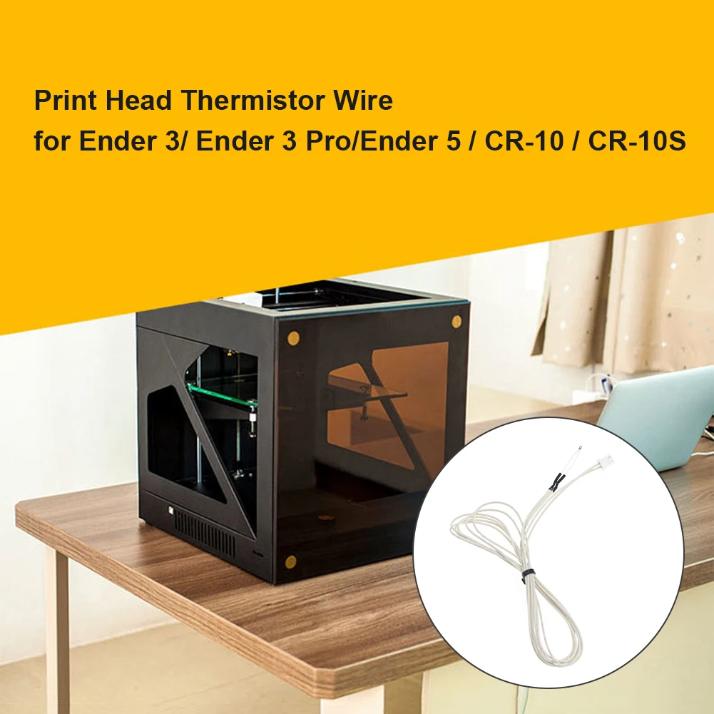 3D Printer Parts Thermistor 100K ohm NTC Temperature Sensor for Ender 3/Ender 3 Pro/Ender 5/CR-10/CR-10S Hotend Kit Thermistor