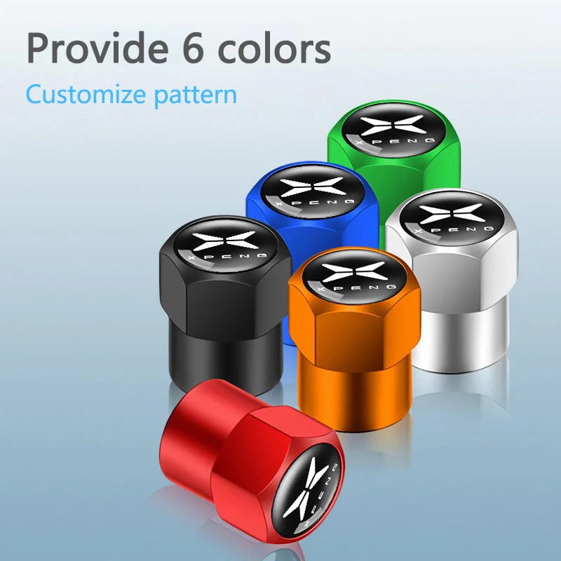 4Pcs Aluminum Alloy Car Wheel Tire Valve Caps Stem Cover Auto Exterior Accessories For Xpeng G9 G3 P7 N5 F30 P5 X2 G3i H93 Beta