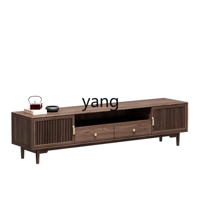 

LH all solid wood TV cabinet Song-style aesthetic home living room Zen locker furniture