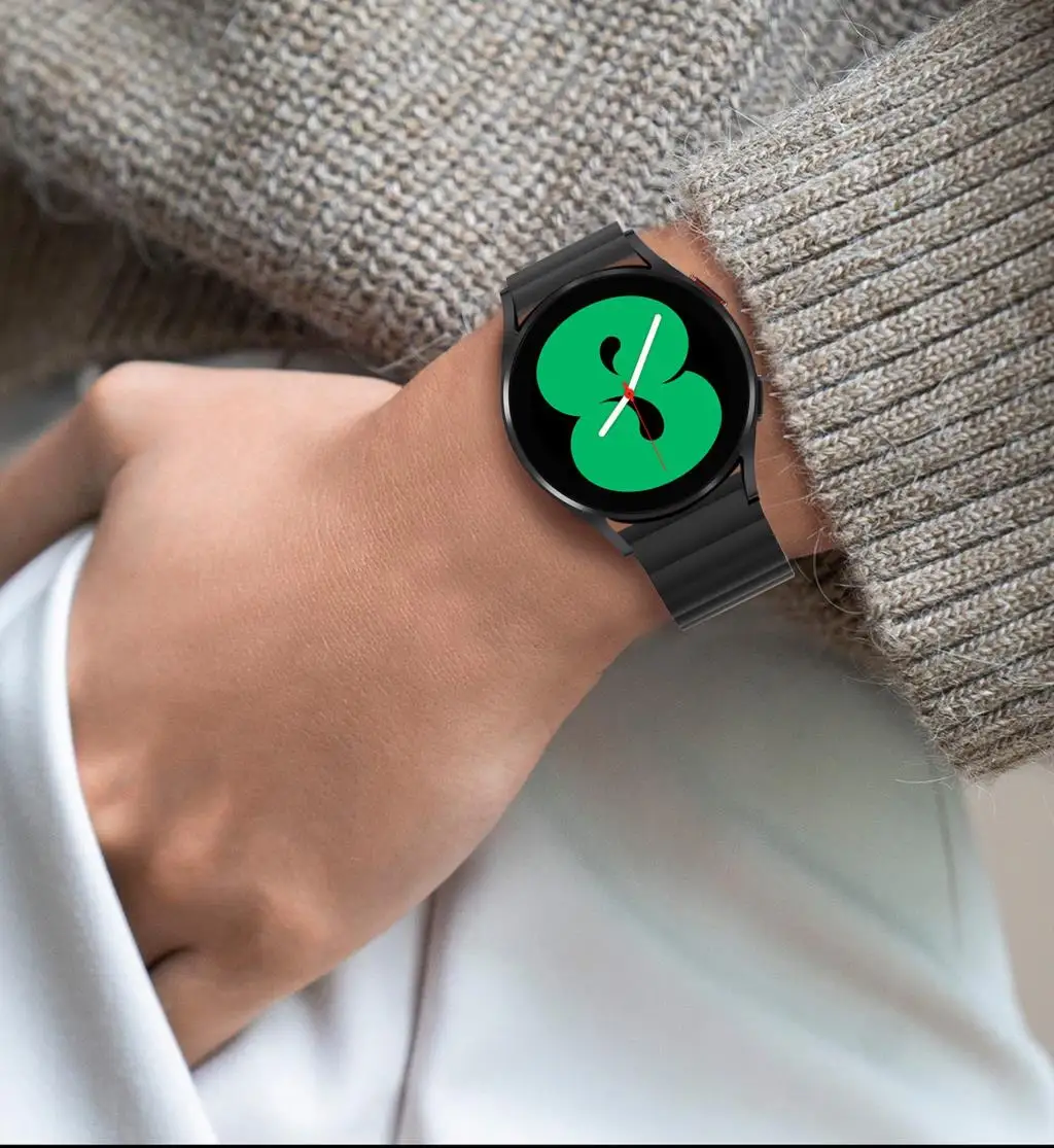 20mm 22mm Strap For Samsung Galaxy watch 4 5 pro 6 Classic 43mm 47mm Magnetic Loop silicone correa bracelet HUAWEI GT 2 3 band image 5