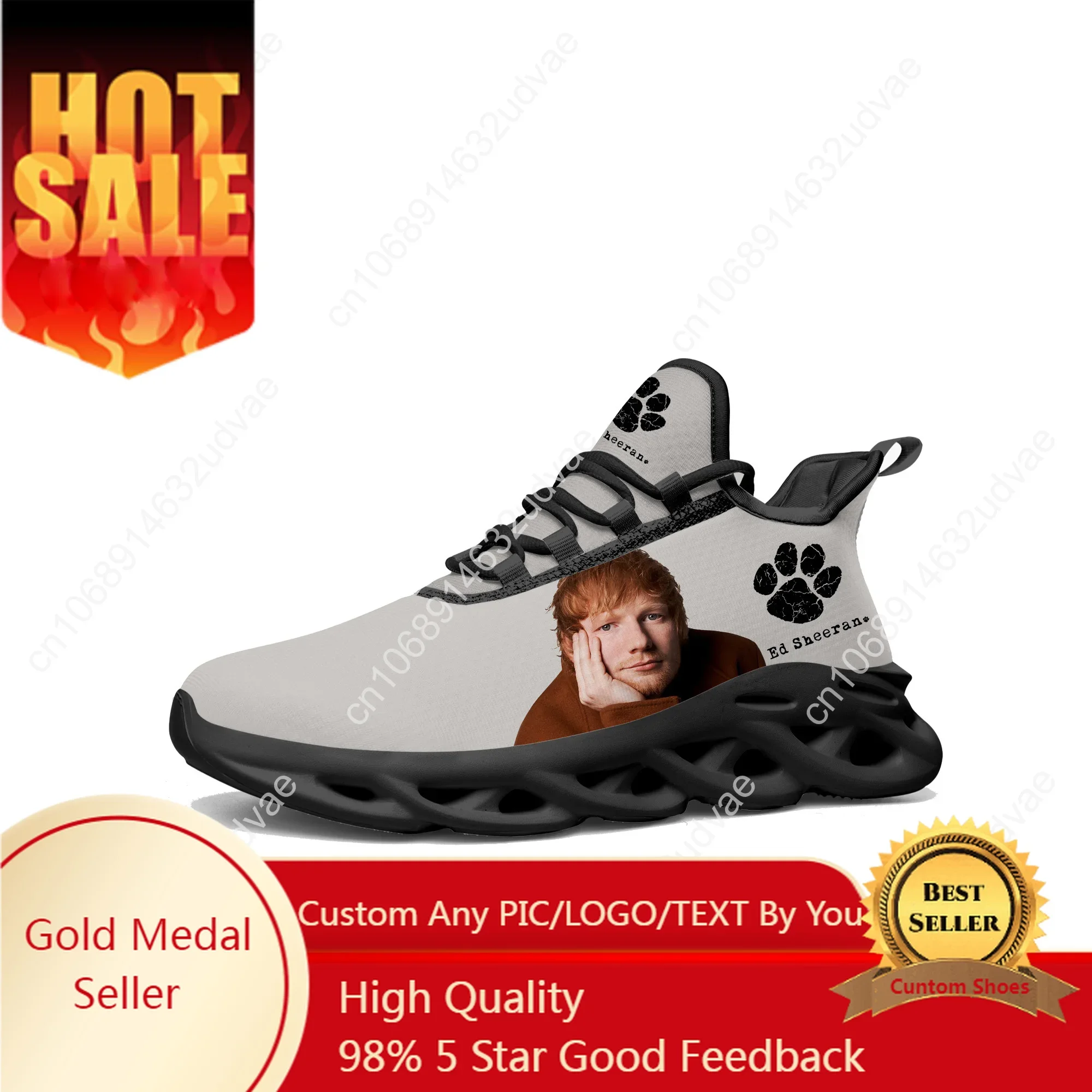 

Ed Sheeran Flats Sneakers Mens Womens Sports Running Shoes High Quality DIY Sneaker Lace Up Mesh Footwear Tailor-made Shoe