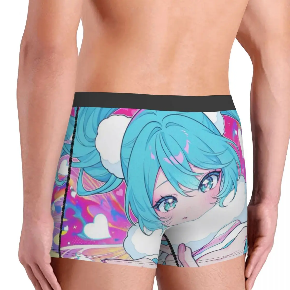 Men's Hatsune Miku Boxers Shorts Smooth Underwear Underpants