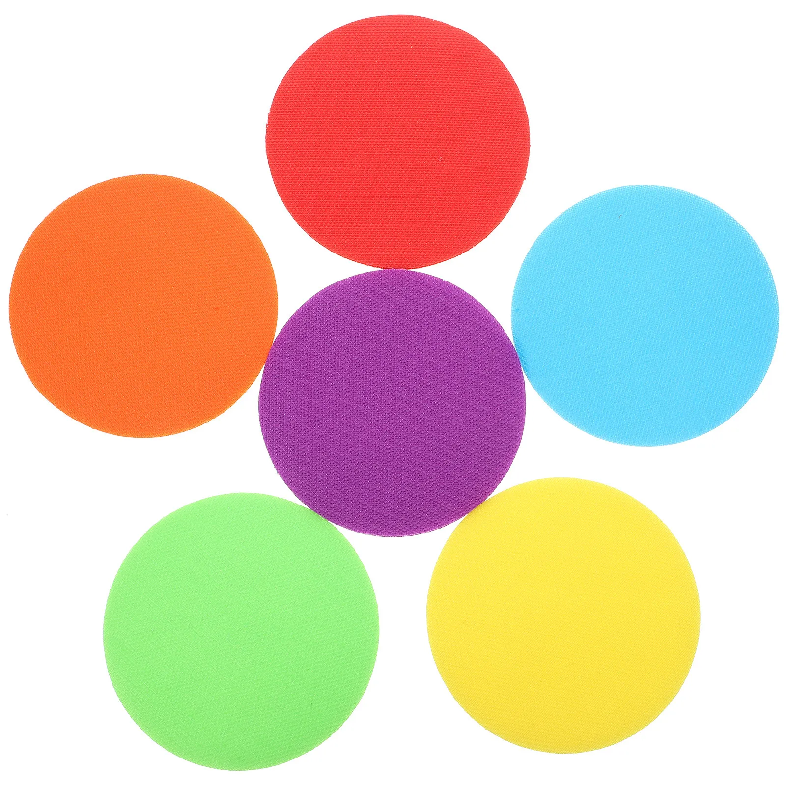 30Pcs Carpet Markers Colorful Nylon Round Stickers for Family Classroom Game Teaching Training Sticker for Teaching