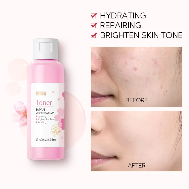 

Improve Dryness & Roughness Facial Skin Care Water 100ml Sakura Face Toner Deep Hydrating Moisturizing Oil Control Shrink Pores