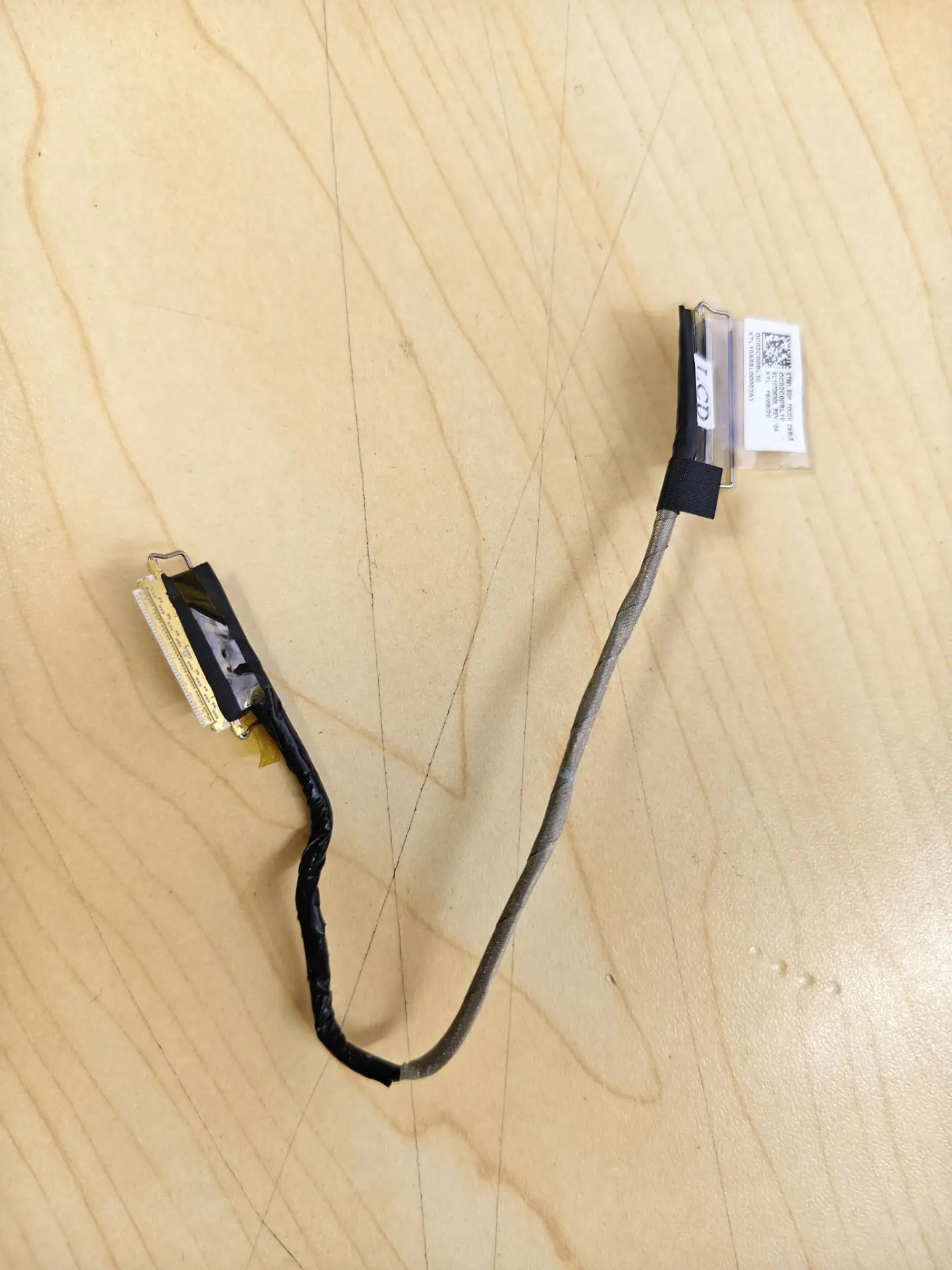 Used ET481 eDP Touch Cable FHD Screen Video LCD for ThinkPad T480S PN 01YN994 01YN995 SC10G06305 SC10G75231 DC02C00BL00 BL10