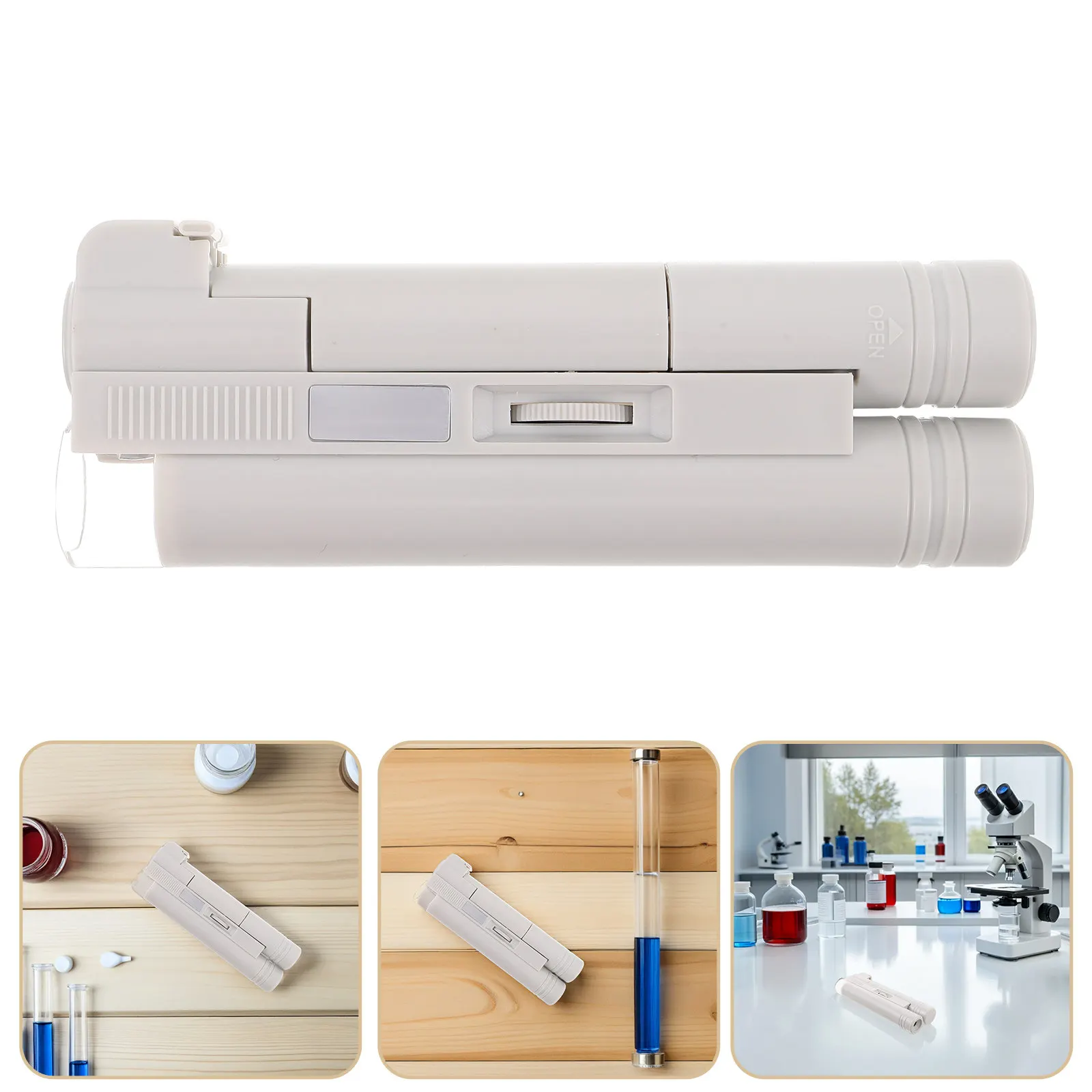 40X Pocket Handheld Microscope Portable LED Illuminated Compact Optical Magnifier for Collectors Jewelry Inspection Electronics
