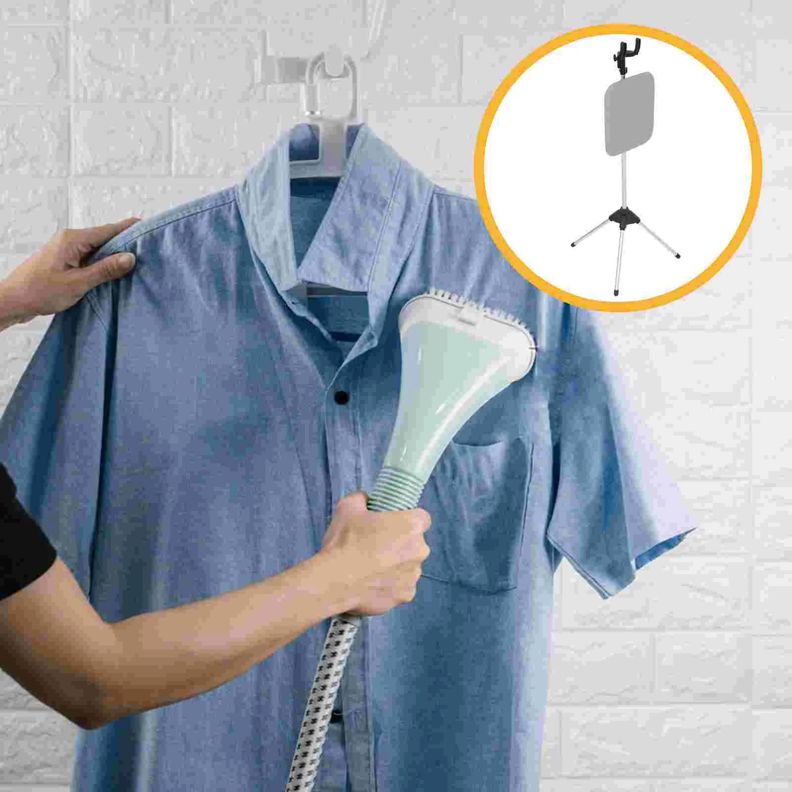 

Hanging Ironing Rack Foldable Clothes Drying Standing Steamer Clothing Accessories Holder Folding Metal Bracket