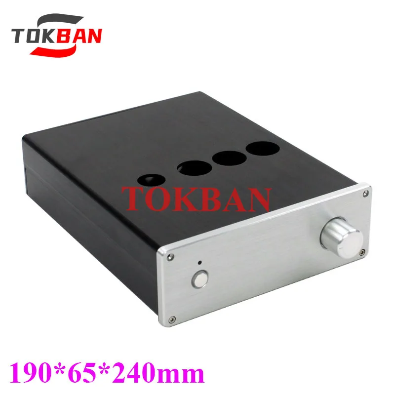 

Tokban Audio CJ00113 190*65*240mm Aluminium Maratz 7 Circuit 6N4 Preamplifier Chassis Enclosure DIY HIFI Amplifier Case Shell