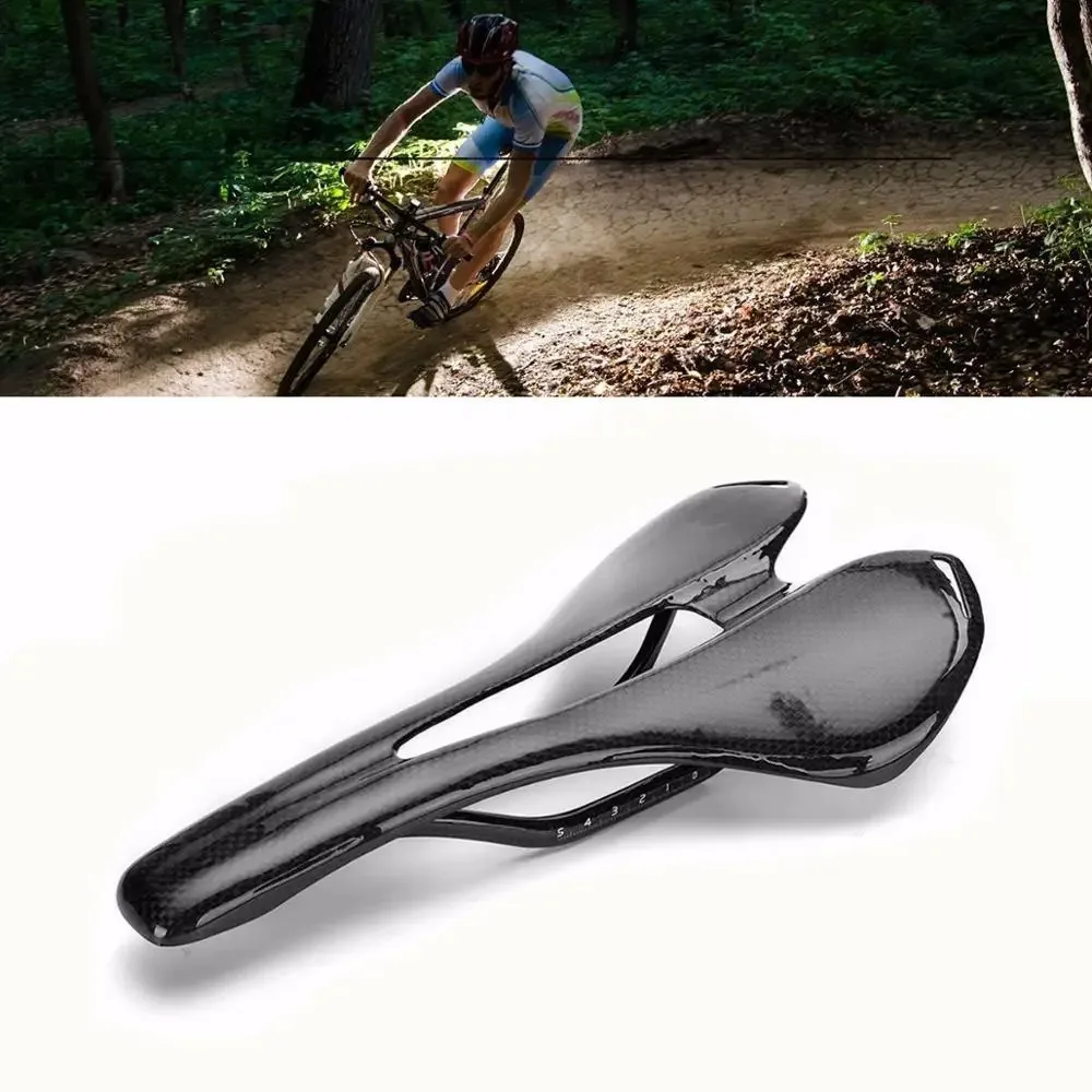 Ultralight Full Carbon Fiber MTB Road Bike Bicycle Cycling Comfort Saddle Seat