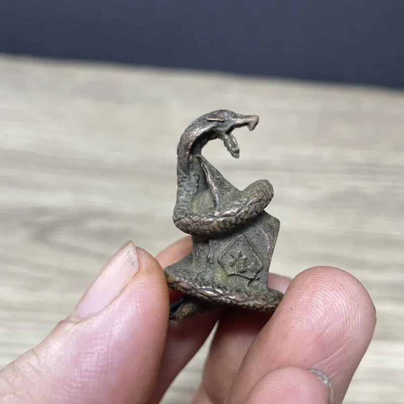 Ingot Snake Ornament Retro Home Desktop Tea Pet Decoration Craft Ingot Snake