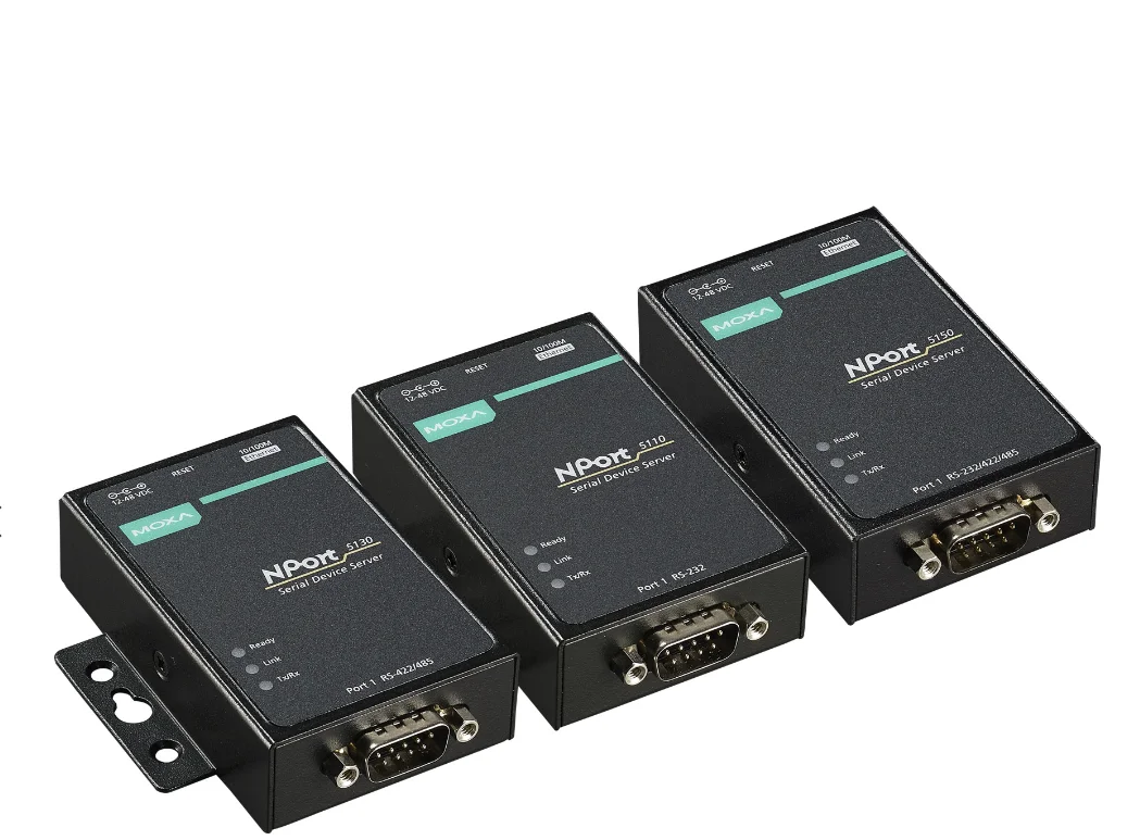 MOXA NPort 5150 وحدة الخادم التسلسلي NPORT5150 RS232/422/485 منفذ جديد وأصلي #2
