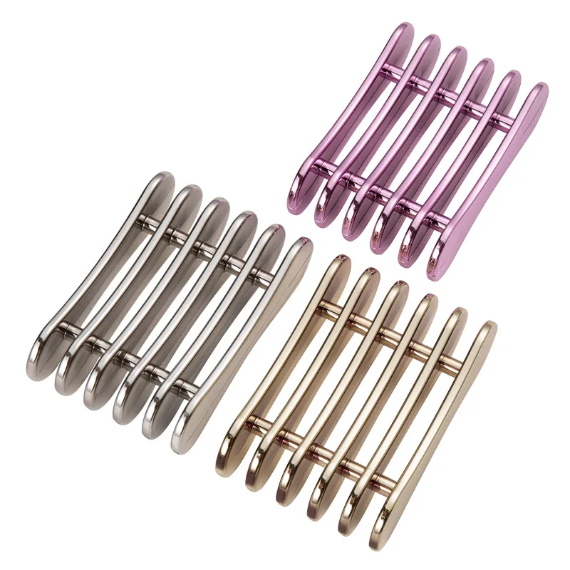 5 Grids Nail Art Painting Brush Holder Nail Brush Rack Drawing Pen Rest Holder UV Gel Brush Display Holder Electroplating Purple