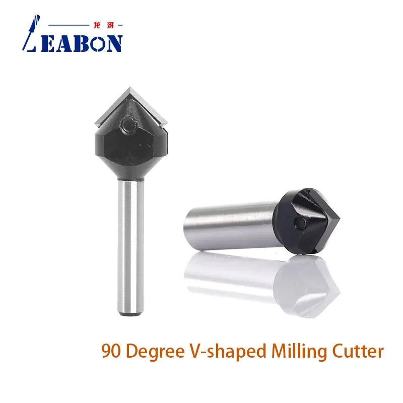 90 Degree V-shaped Milling Cutter Woodworking 1 Pc