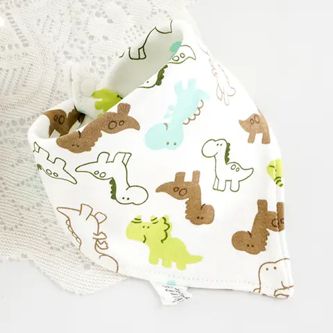 아기 Bibs 면화 귀여운 동물 프린트 타액 수건 두건 Bibs 신생아 젖니가 남 Drooling Bib 소년 소녀를위한 남여 먹이 앞치마