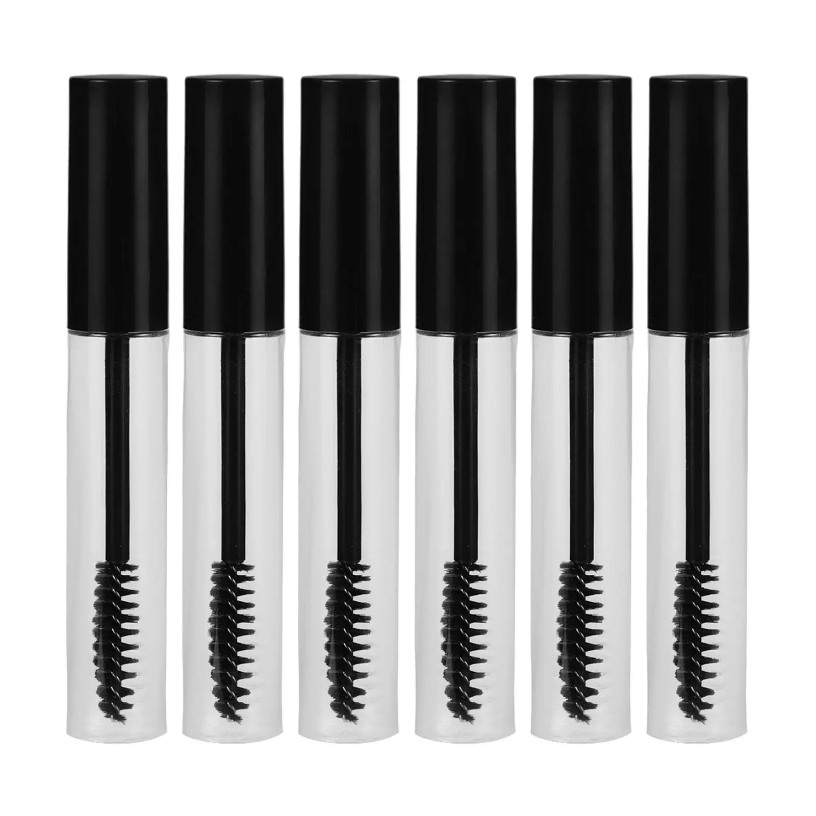 6 Pcs Empty Tube Eyelashes Bottle Mascara Container Air Traffic Control Cream Brush