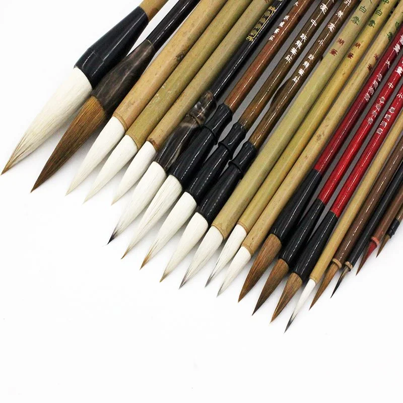 Weasel Hair Wool Hair Lake Brush Chinese Calligraphy Painting Brush Multiple Brush Clerical Script Regular Script Cursive Script