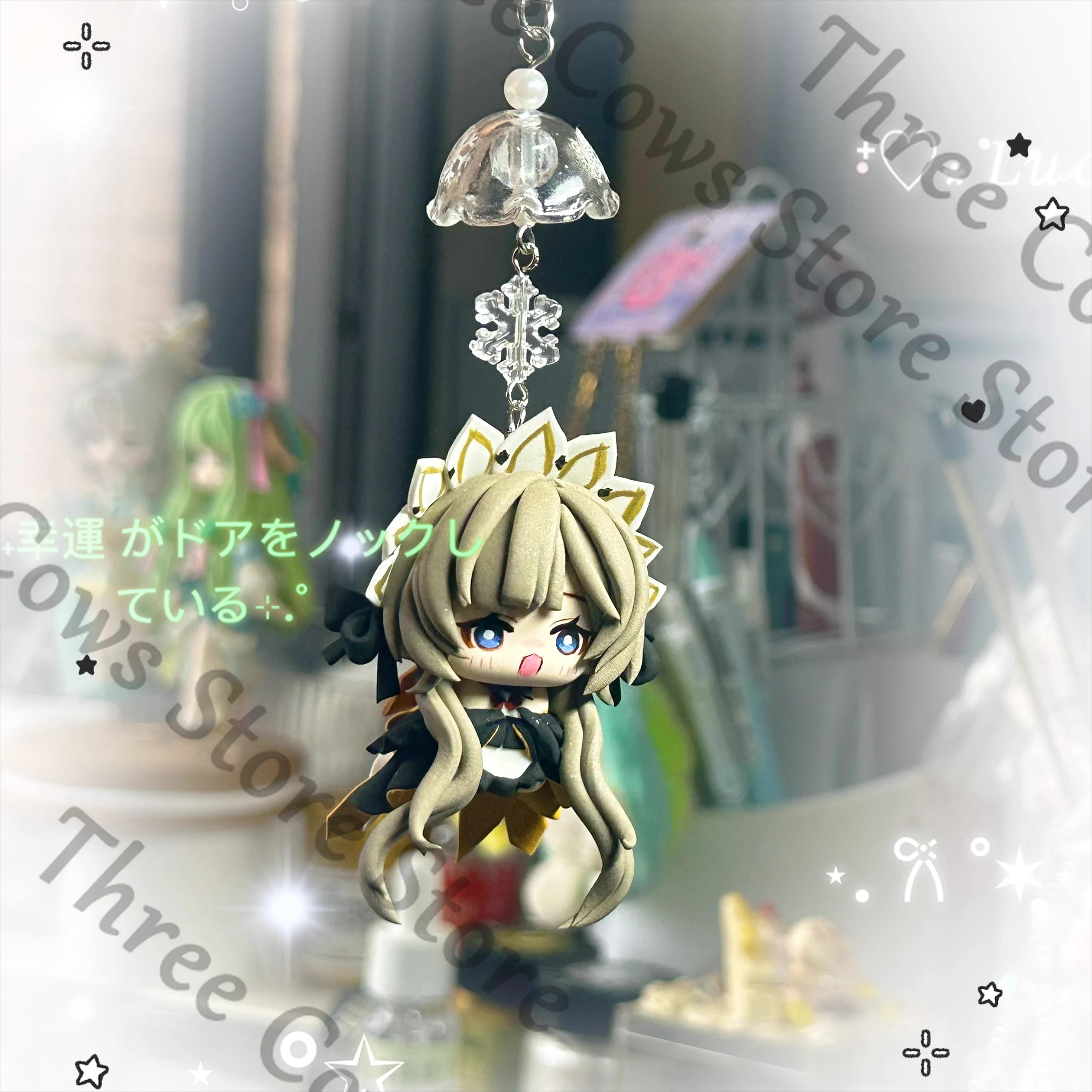 

Anime Genshin Impact Columbina Kaedehara Kazuha Sandrone Marionette Scaramouche Cosplay Handmade Figures Model Keyring Figurine