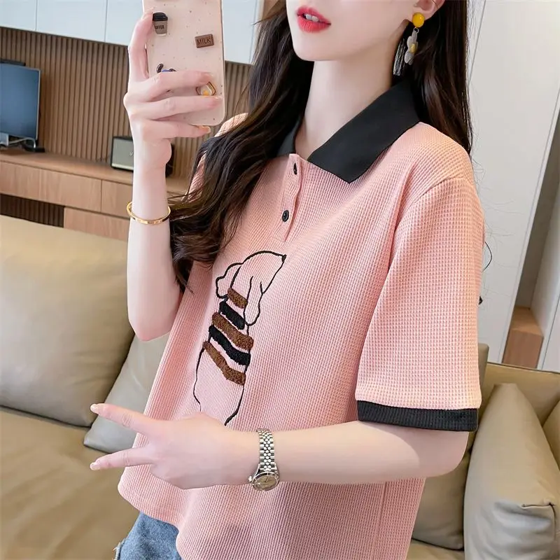 Women's Square Neck Short Sleeve Tee Summer 2026 Petite Crop Top With Unique Design Essential Basic Layer Top For Small Frame