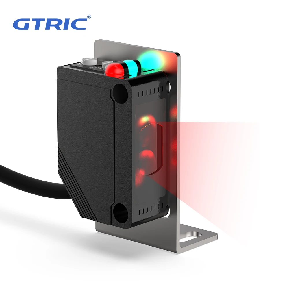 GTRIC Diffuse Photoelectric Switch Sensor E3Z Square Infrared Photocell Sensor 10-30VDC NPN PNP 3-wries Sensing Distance 30CM