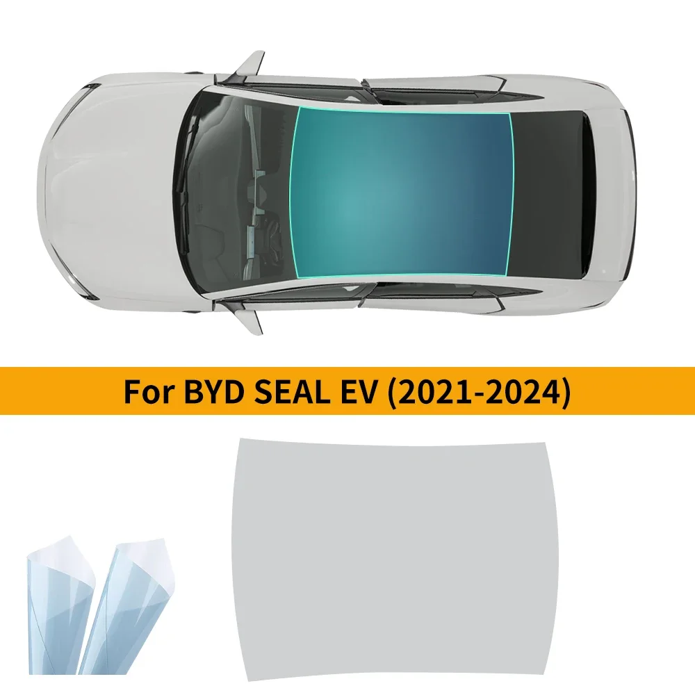 TPU Ice Armor Pre-Cut Sunroof UV Protection Film for BYD Seal EV Version 2021 2022 2023 2024 Heat Insulation Awning Supplies