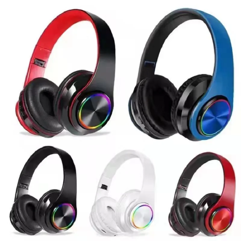 Hot Selling Wireless Headset Over-the-head Stereo Music Gamer Earphone Gift Bluetooth Headphones For iphone Huawei XiaoMi.