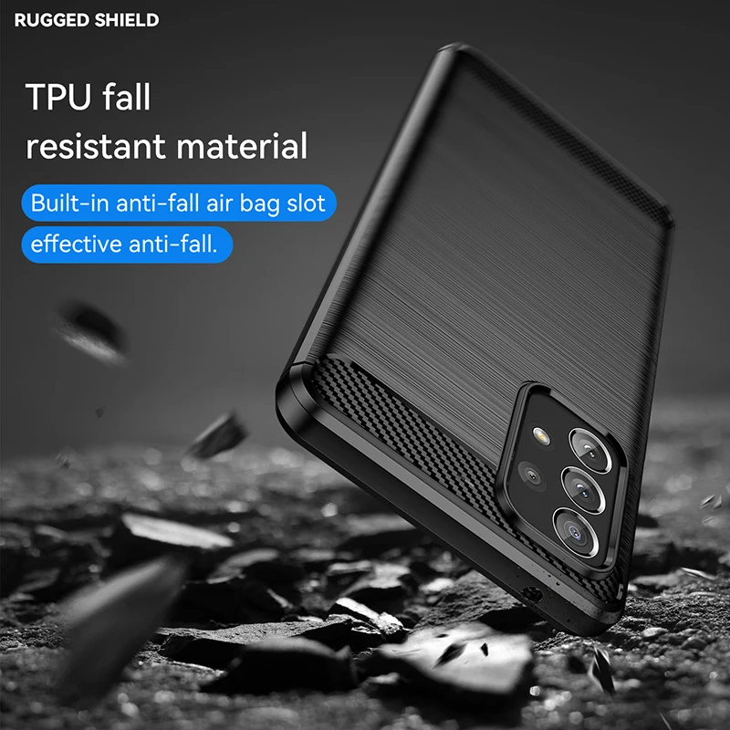 Rubber Carbon Fiber Soft TPU Silicone Back Cover For Samsung A52 A53 A73 A71 A51 A32 A23 A72 A10 A20 A50 A21S A31 A70 Phone Case