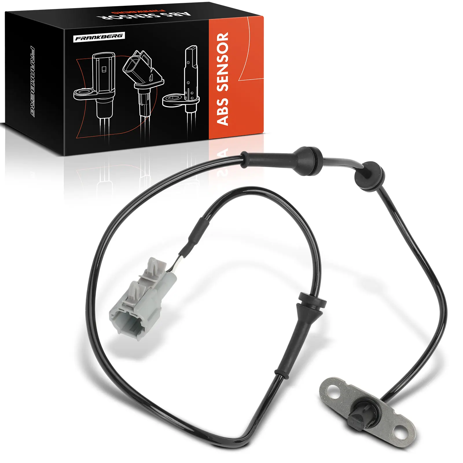 Frankberg 1x ABS-sensor achteras rechts voor Nissan Navara D22 NP300 Navara D40 2.5L 3.0L Bj vanaf 2001 47900-EB300