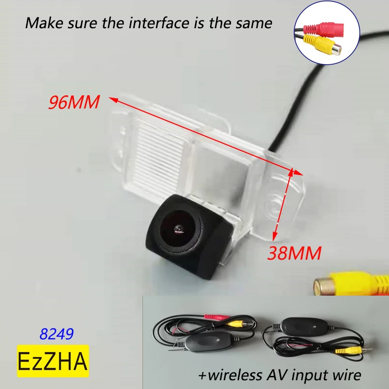 

Car Rear View Camera For SSangYong Actyon Micro Actyon 2006~2010 license plate led camera rca video cable reverse camera Fisheye