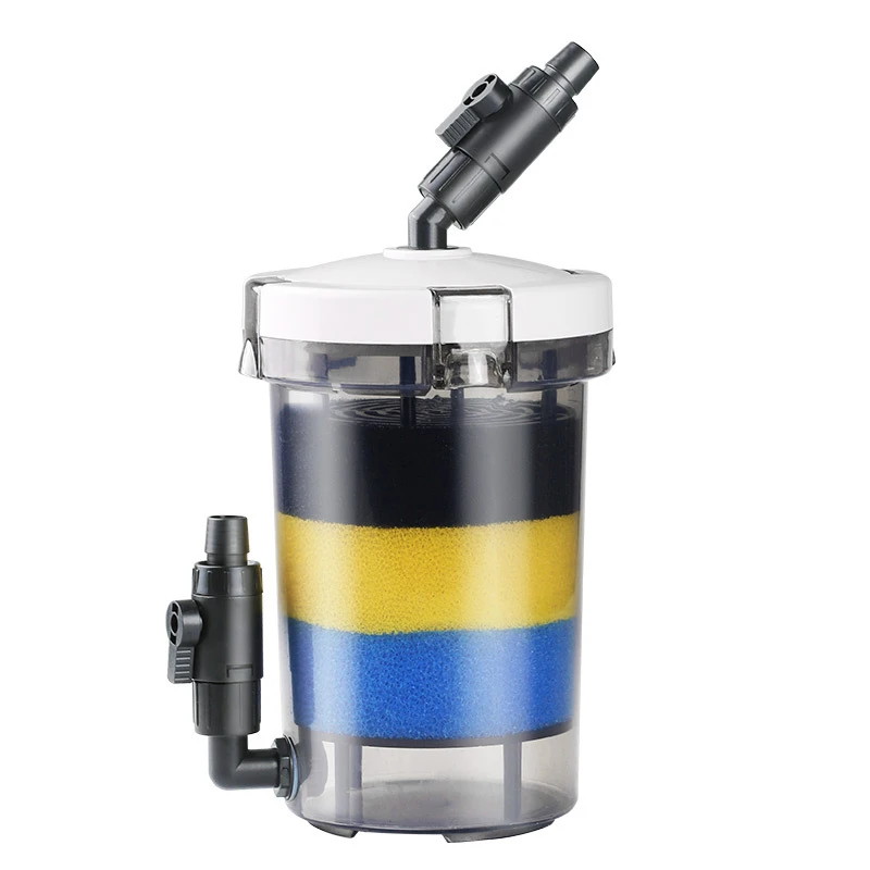 External Aquarium Filter Quiet External Canister with Sponge Bucket No Pump Suitable for Sea/Fresh water Fish Tanks Filtration