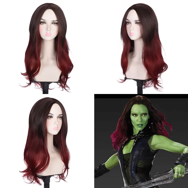 

Guardians of the Galaxy Vol.2 Gamora GamoraGamera Long Curl Gradient ColorcosAnime Halloween Wig