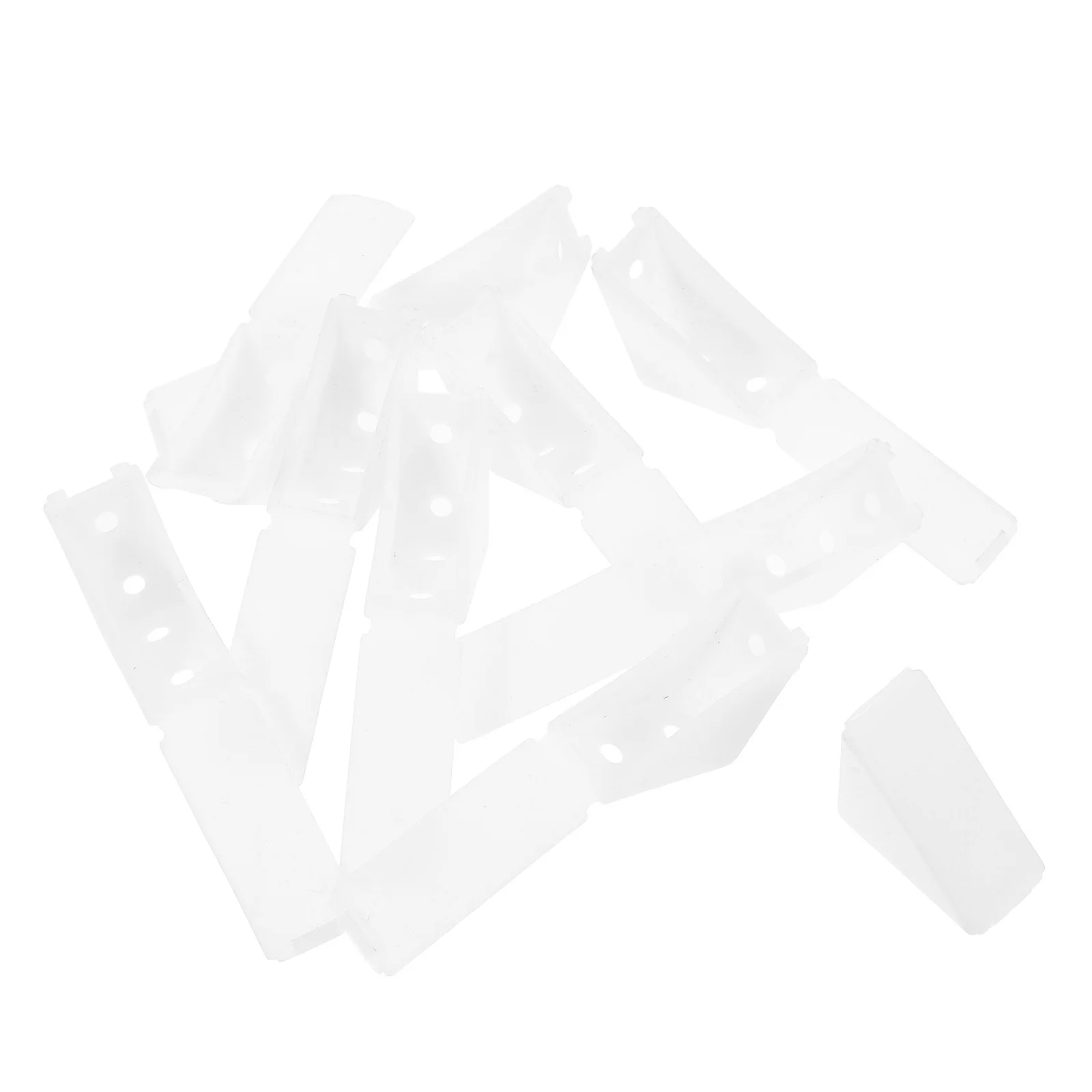 

10Pcs Furniture Corner Brackets Thickened Plastic Cabinet Connectors for Kitchen Wardrobe Bookshelf Stable Heavy Duty Corner