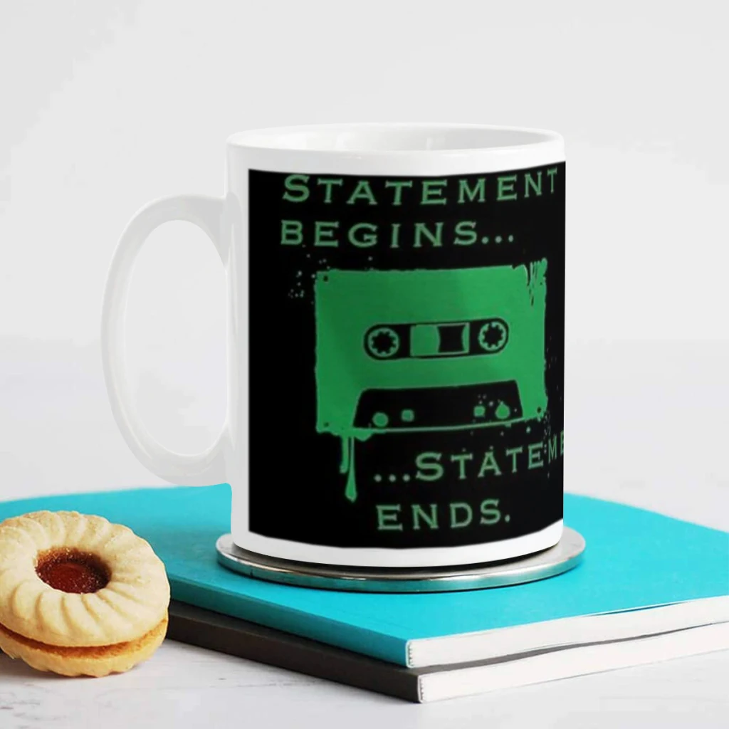 Statement Begins... Statement Ends... Ceramics Coffee Mug Cute Gamer Birthday Gift Back To School Mug